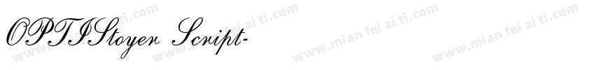 OPTIStoyer Script字体转换